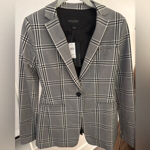 Banana Republic plaid blazer!